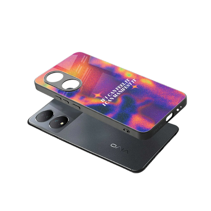 Power Within sleek Vivo-y100 cover with tempered glass back and TPU edges