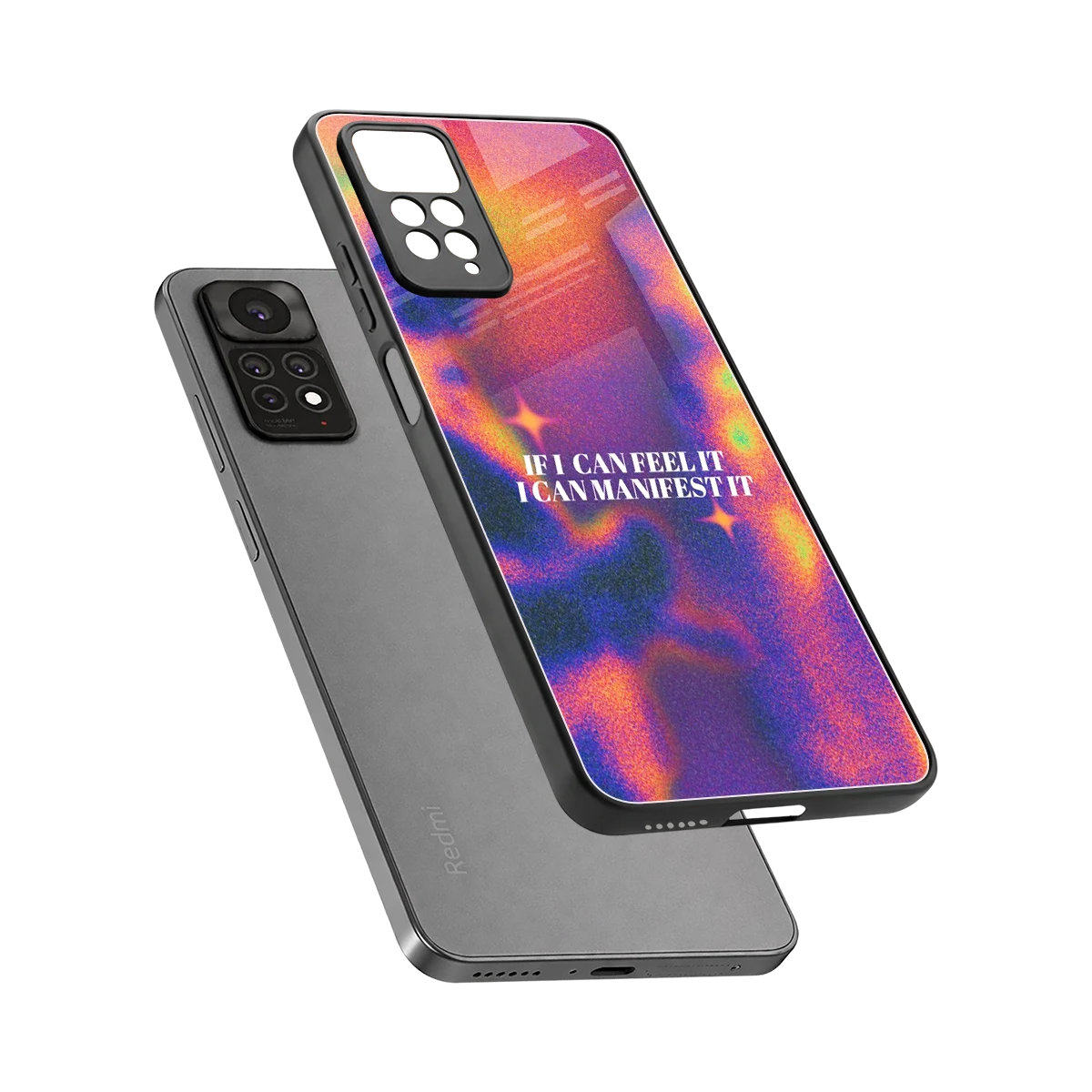 Power Within sleek redmi note 11 pro cover with tempered glass back and TPU edges