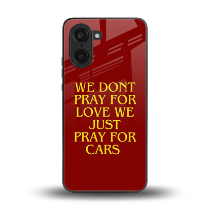 Pray For Cars back phone cover | glass case for oneplus nord ce5 5g
