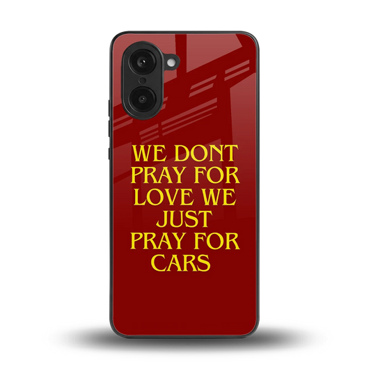 Pray For Cars back phone cover | glass case for oneplus nord ce5 5g