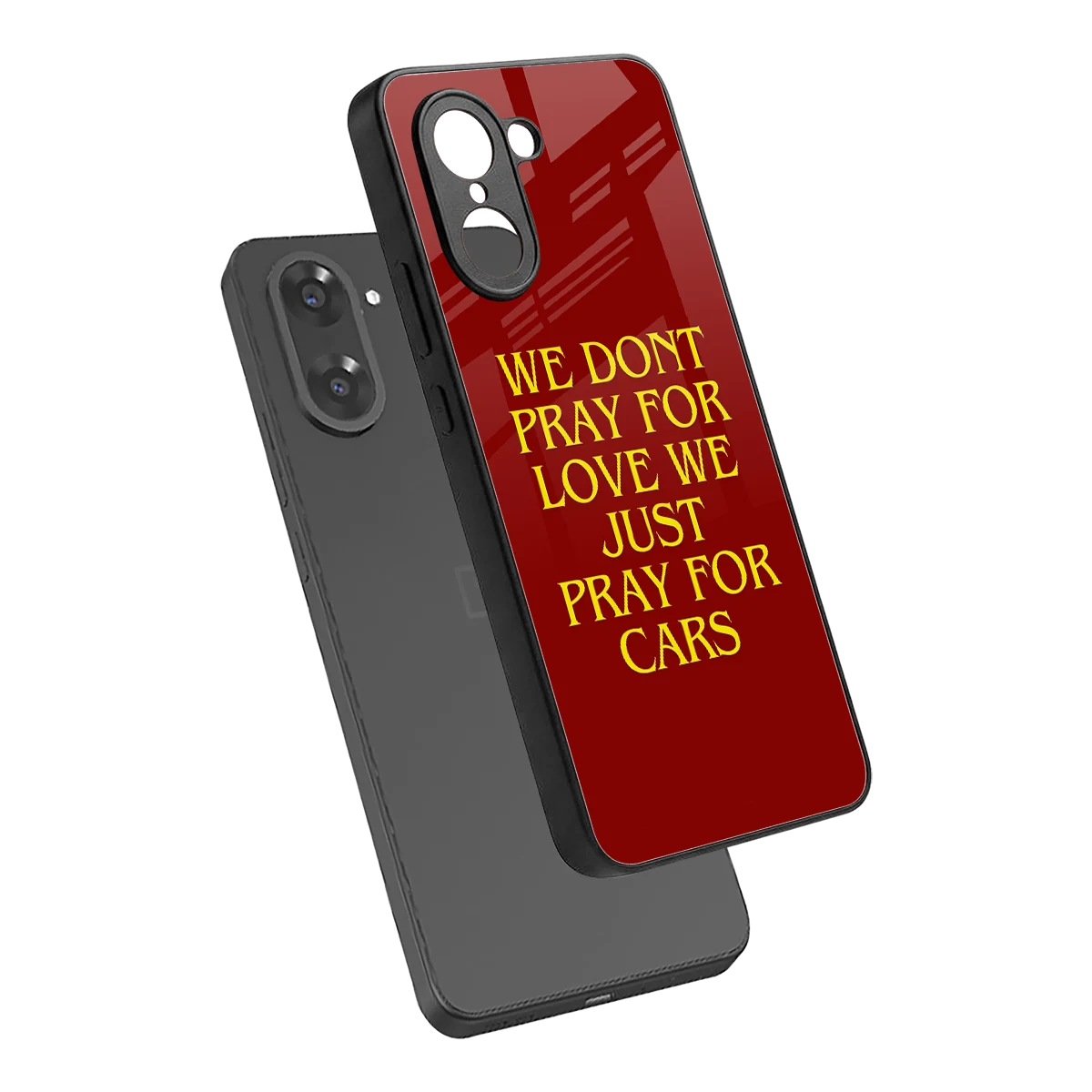 Pray For Cars sleek oneplus nord ce5 5g cover with tempered glass back and TPU edges