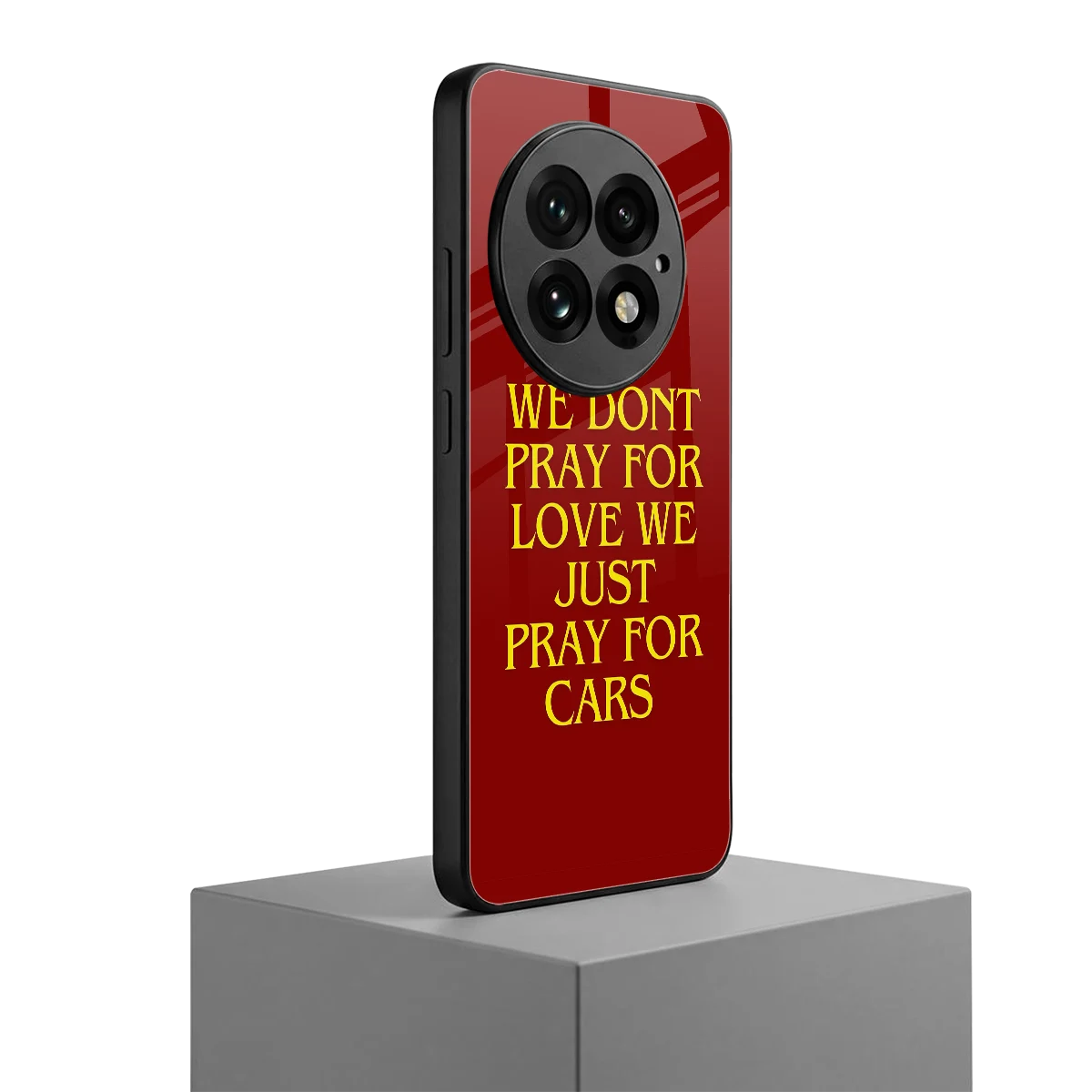 Pray For Cars oneplus 13 mobile cover | shockproof glass phone case