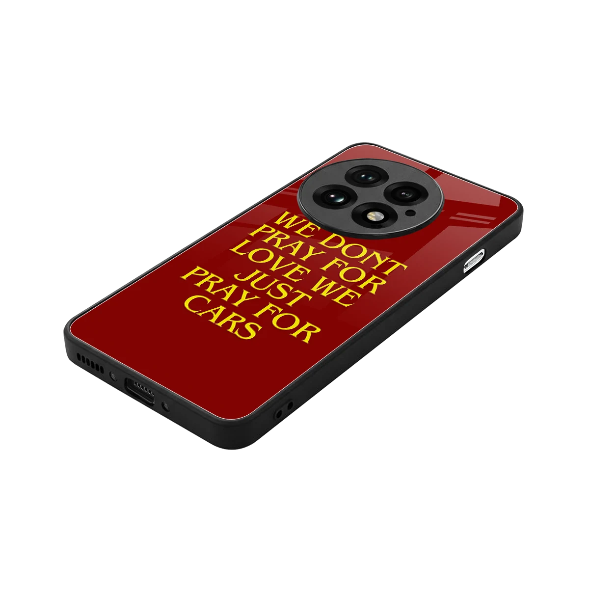 Pray For Cars stylish phone case for oneplus 13 | glossy glass and slim fit