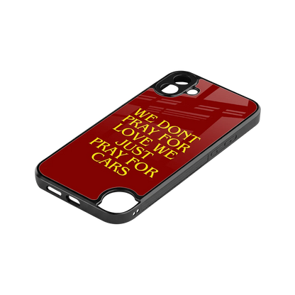 Pray For Cars stylish phone case for cmf nothing phone 1 | glossy glass and slim fit