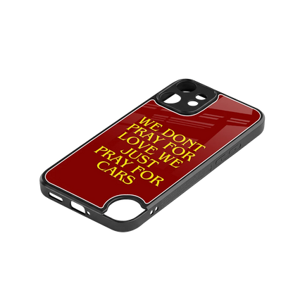 Pray For Cars stylish phone case for cmf nothing phone 2 pro | glossy glass and slim fit