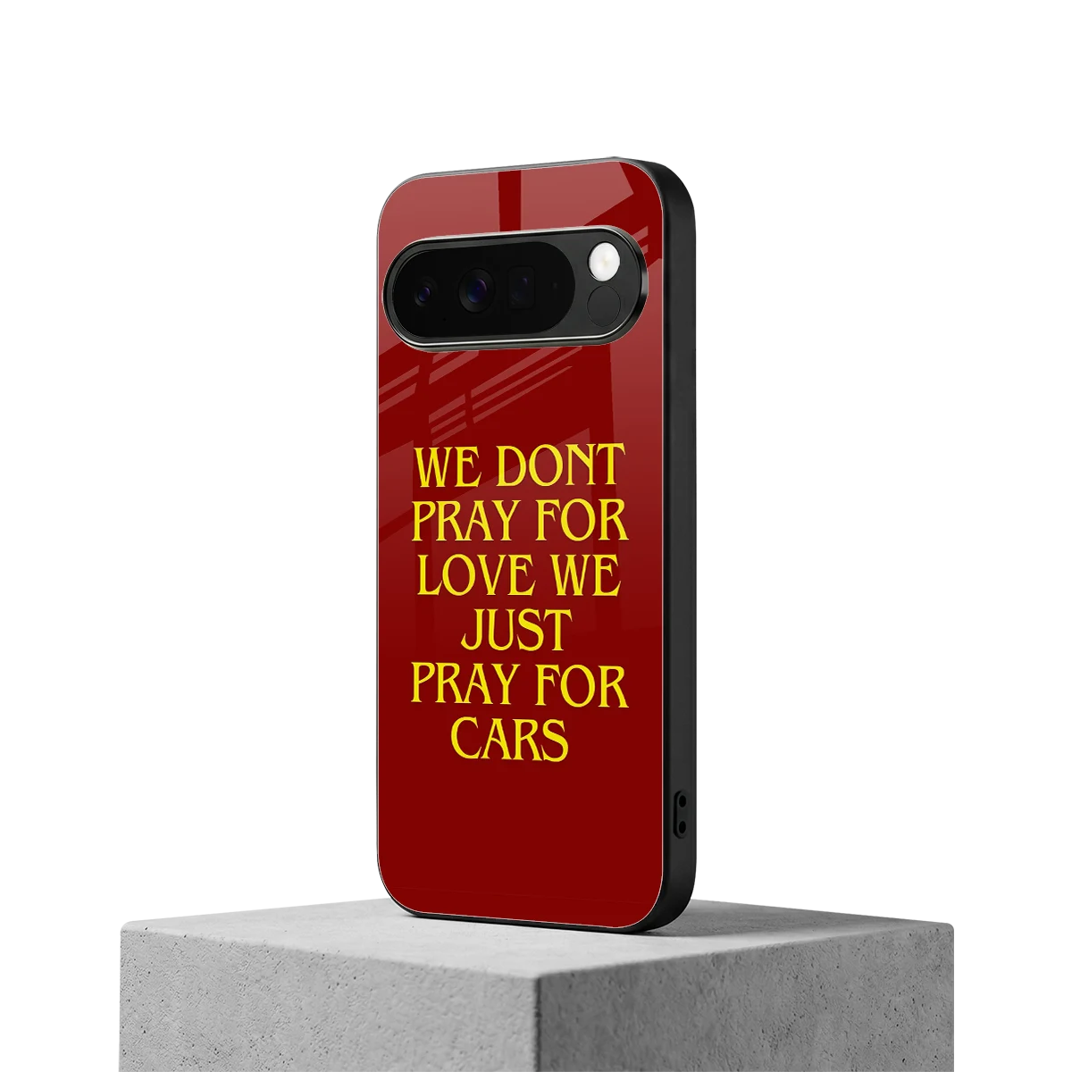 Pray For Cars google pixel 10 pro xl mobile cover | shockproof glass phone case