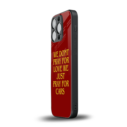 Pray For Cars iphone 13 pro mobile cover | shockproof glass phone case