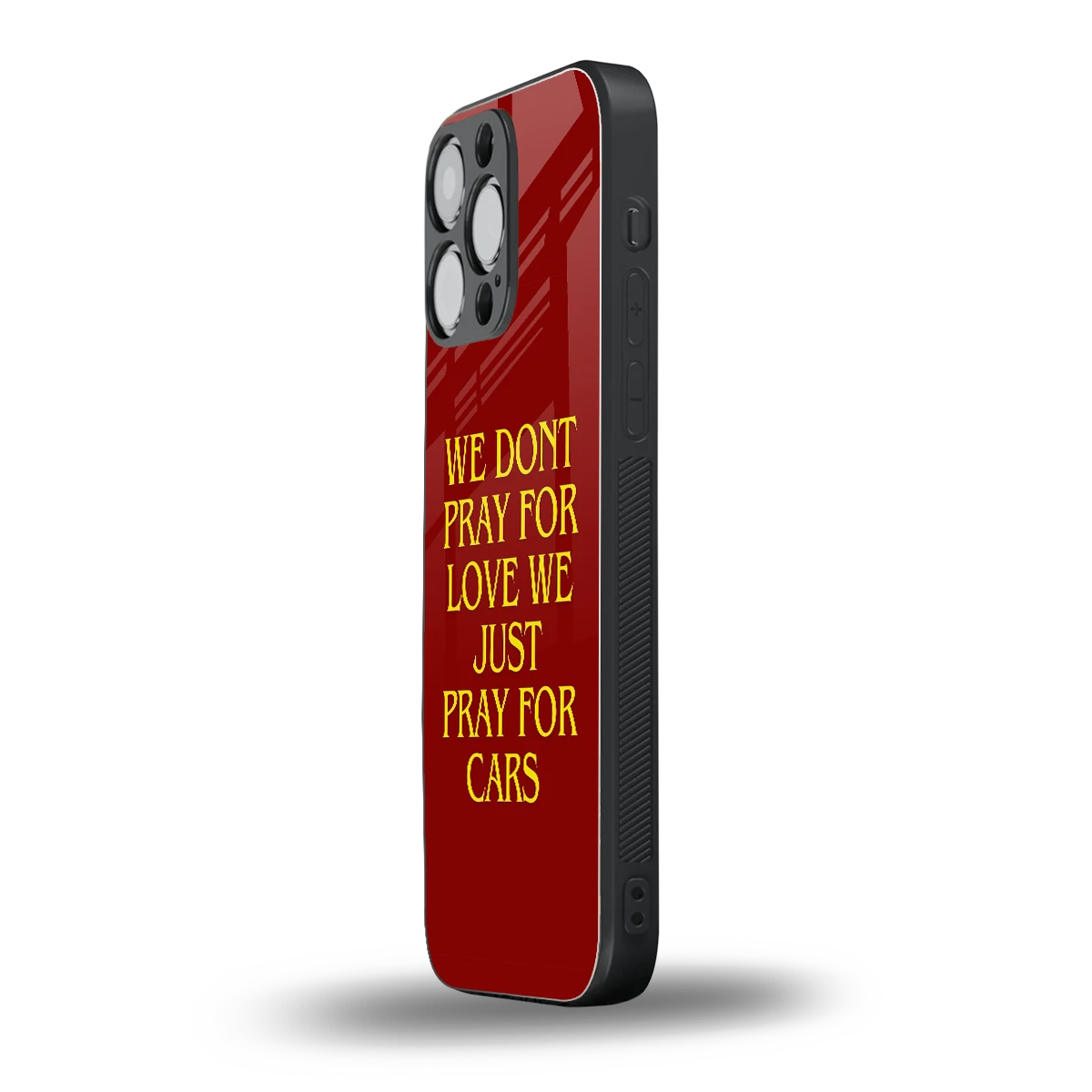 Pray For Cars iphone 15 pro max mobile cover | shockproof glass phone case