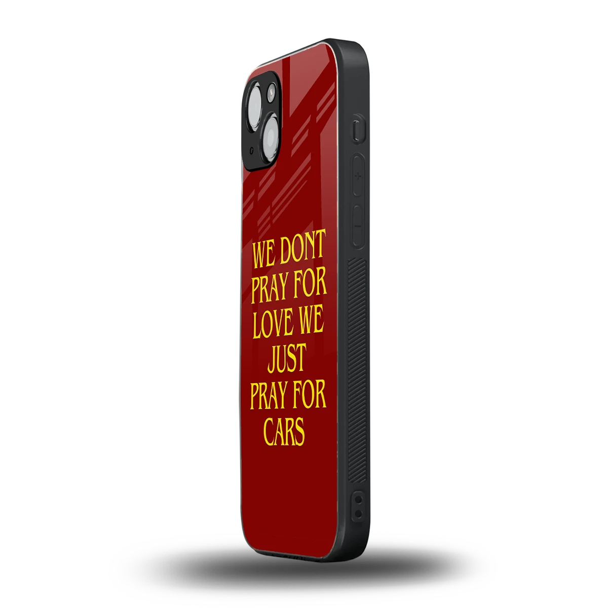 Pray For Cars iphone 15 mobile cover | shockproof glass phone case