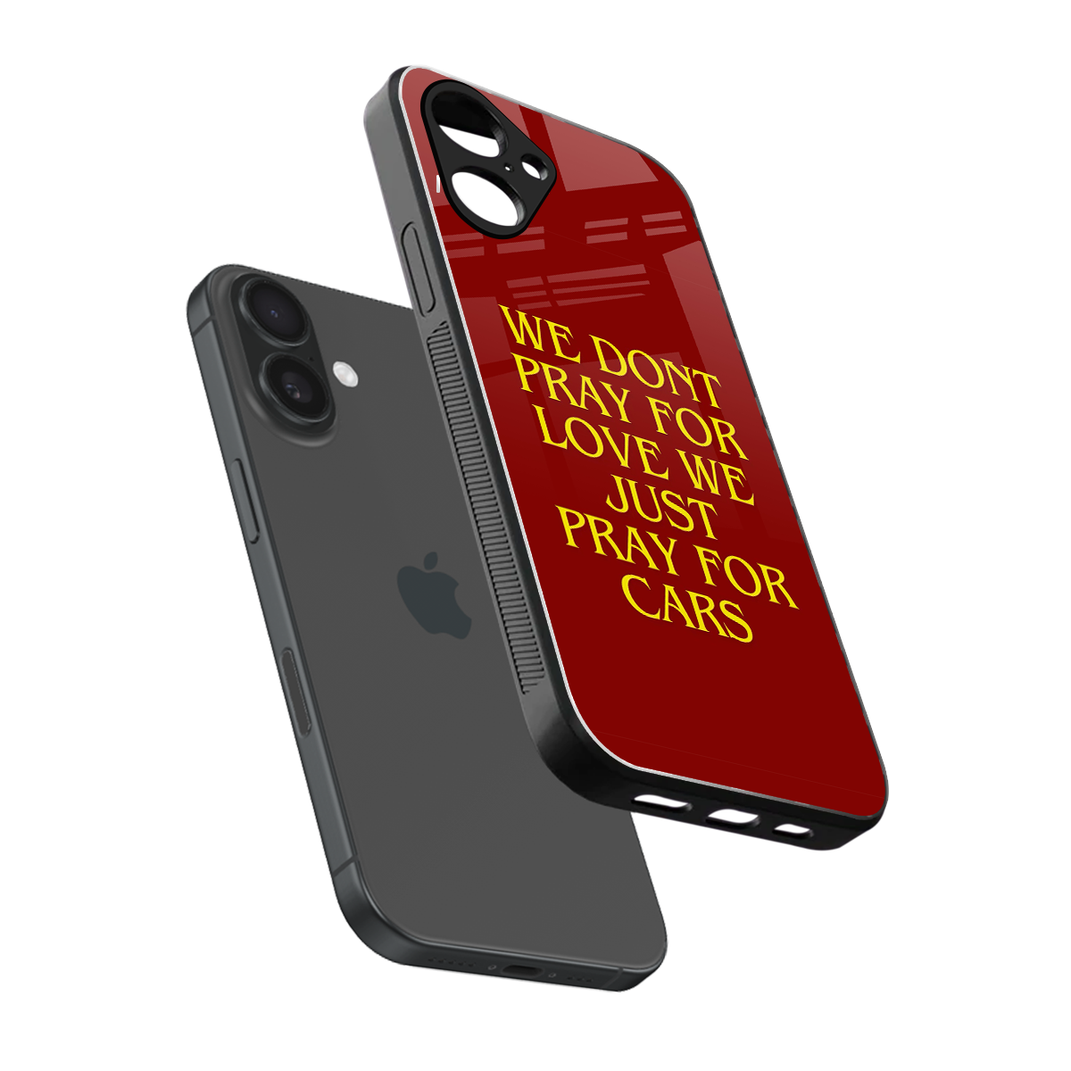 Pray For Cars Phone Case for Iphone 16 | Glass Case