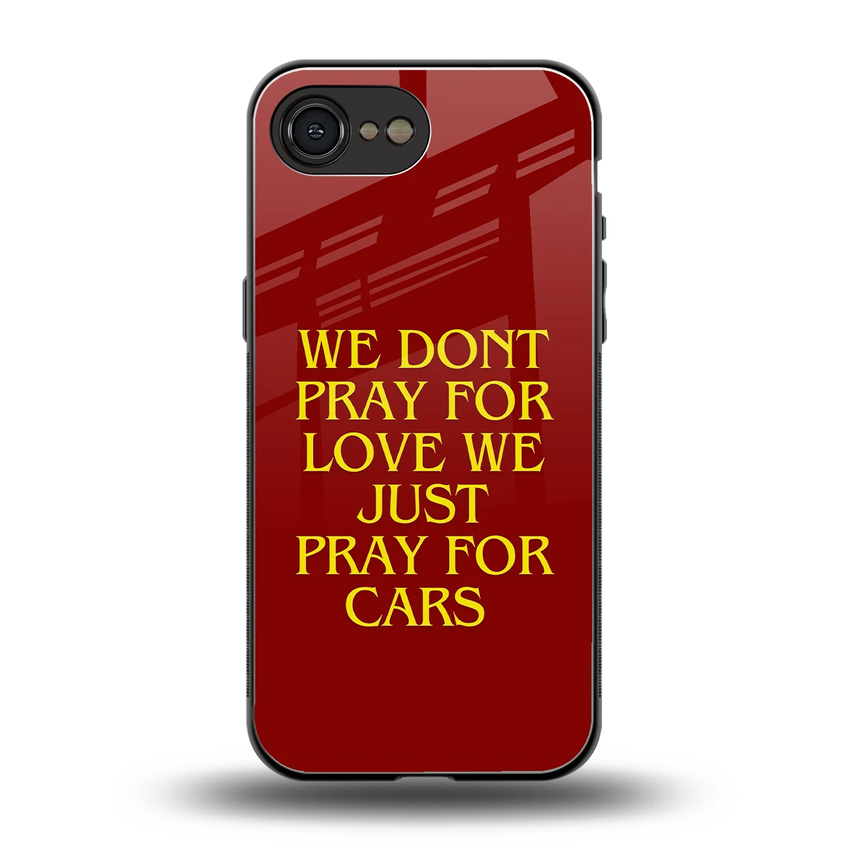 Pray For Cars back phone cover | glass case for iphone 16e