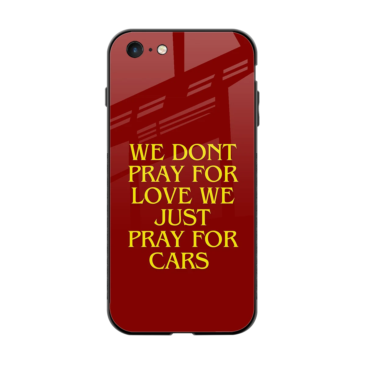Pray For Cars back phone cover | glass case for iphone 6