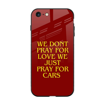 Pray For Cars back phone cover | glass case for iphone 7