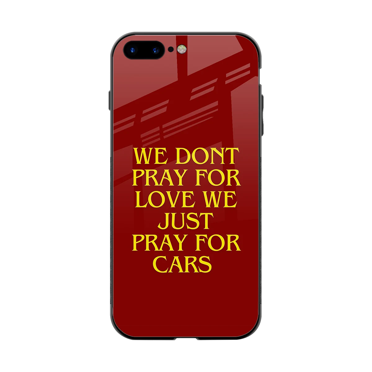 Pray For Cars back phone cover | glass case for iphone 8 plus