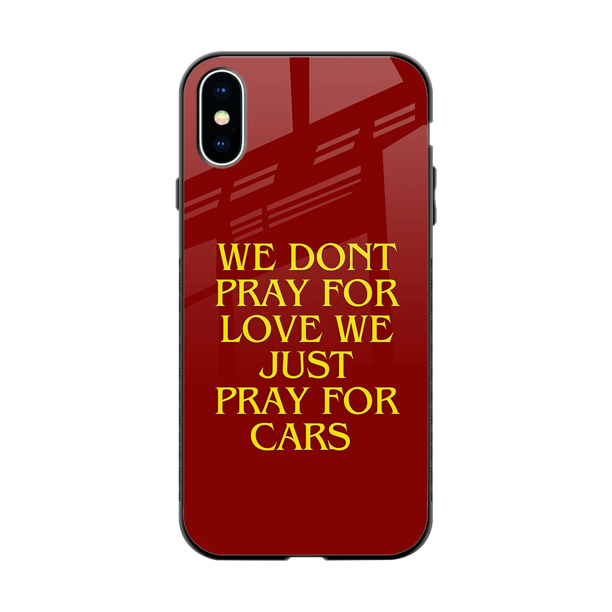 Pray For Cars back phone cover | glass case for iphone xs