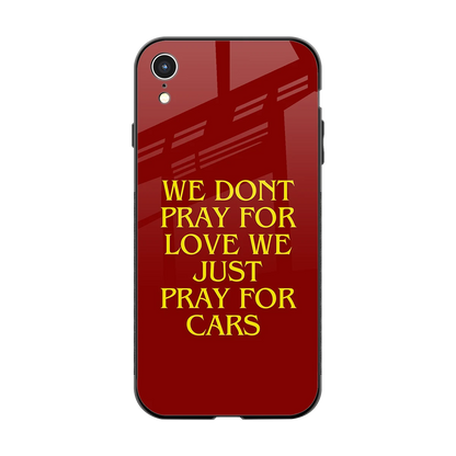 Pray For Cars back phone cover | glass case for iphone xr