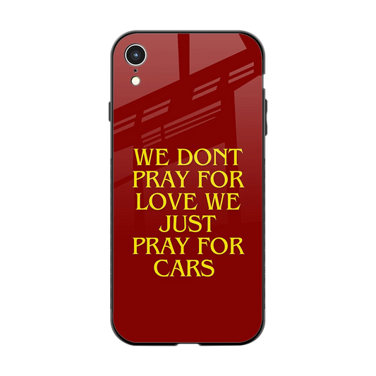 Pray For Cars back phone cover | glass case for iphone xr