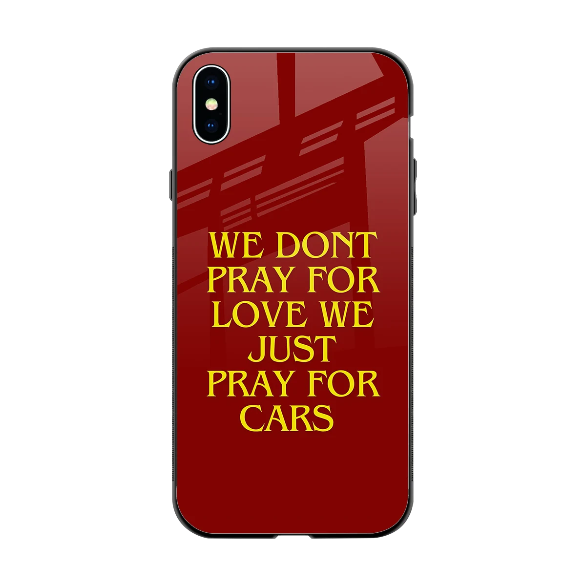 Pray For Cars back phone cover | glass case for iphone xs max