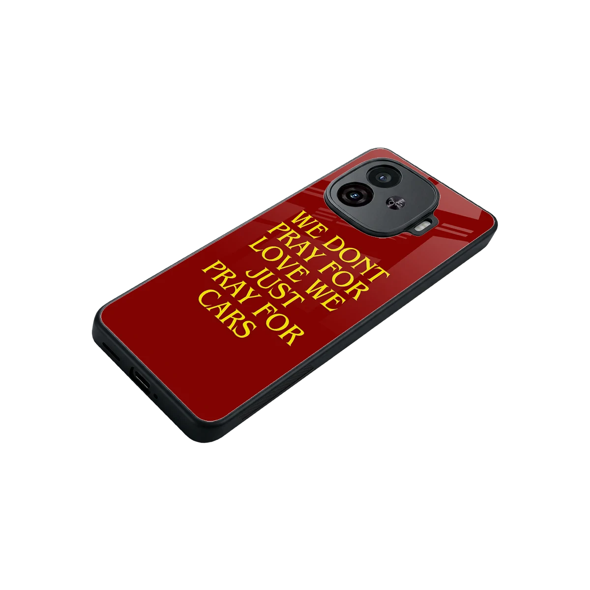 Pray For Cars stylish phone case for iqoo neo 10r 5g | glossy glass and slim fit