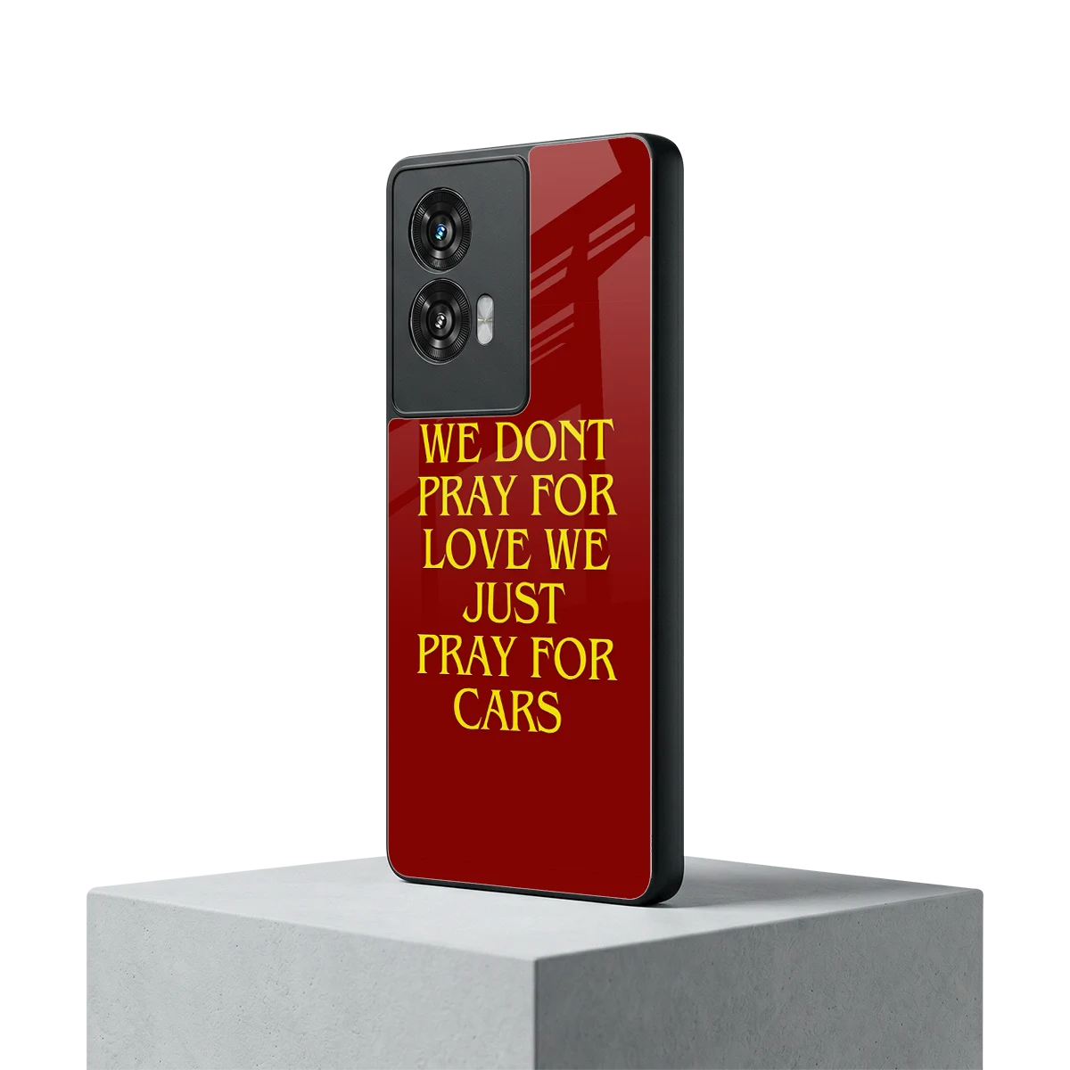 Pray For Cars motorola edge 50 fusion mobile cover | shockproof glass phone case