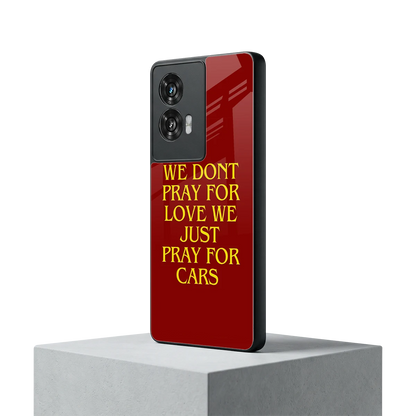 Pray For Cars motorola edge 50 fusion mobile cover | shockproof glass phone case