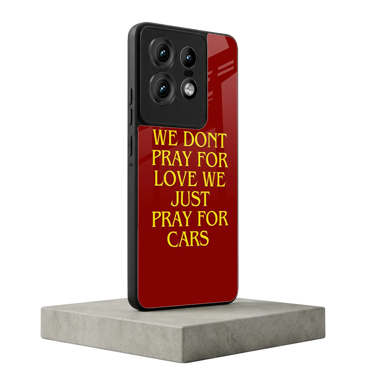 Pray For Cars motorola edge 50 pro mobile cover | shockproof glass phone case