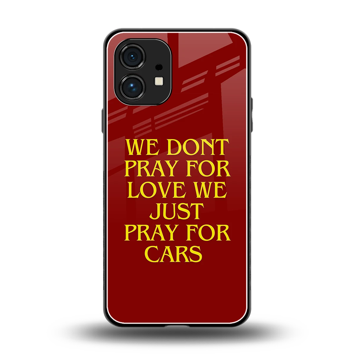 Pray For Cars back phone cover | glass case for nothing phone 1