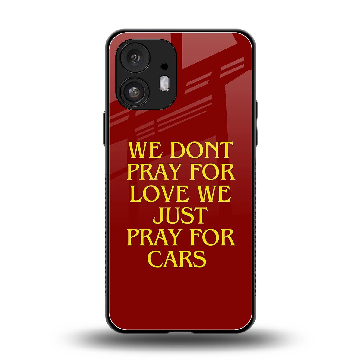 Pray For Cars back phone cover | glass case for nothing phone 2