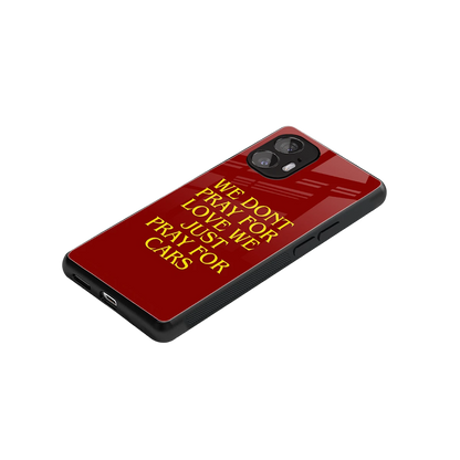Pray For Cars stylish phone case for nothing phone 2 | glossy glass and slim fit