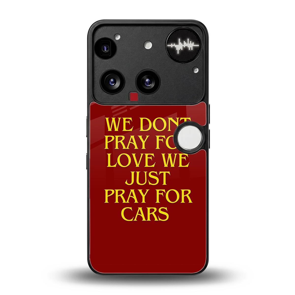 Pray For Cars back phone cover | glass case for nothing phone 3