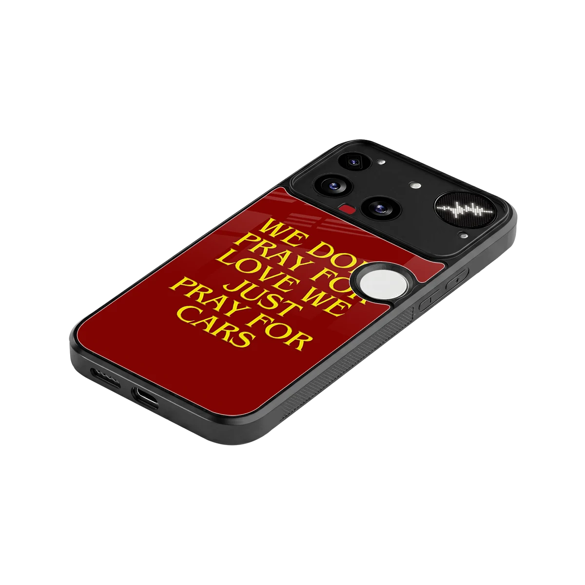 Pray For Cars stylish phone case for nothing phone 3 | glossy glass and slim fit
