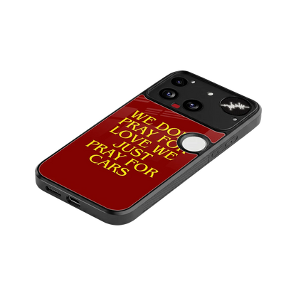 Pray For Cars stylish phone case for nothing phone 3 | glossy glass and slim fit