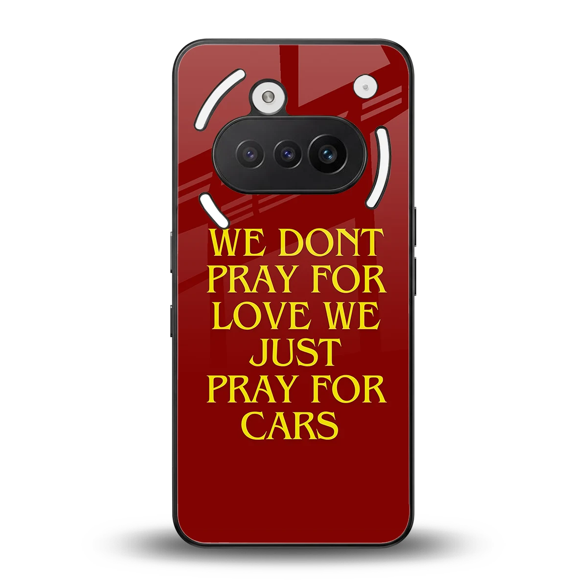 Pray For Cars back phone cover | glass case for nothing phone 3a