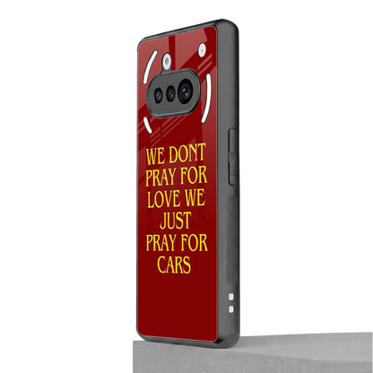 Pray For Cars nothing phone 3a mobile cover | shockproof glass phone case