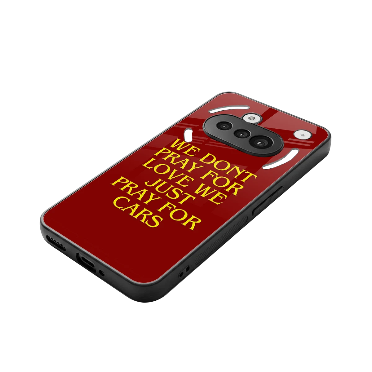 Pray For Cars stylish phone case for nothing phone 3a | glossy glass and slim fit