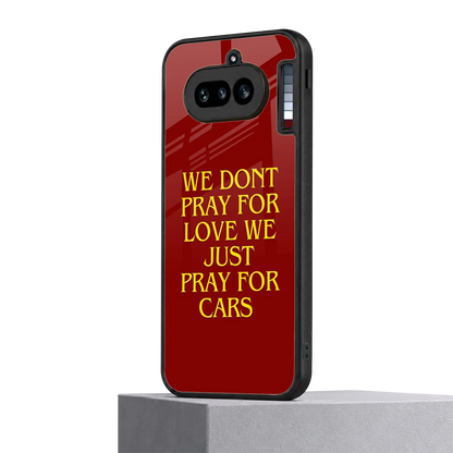 Pray For Cars nothing phone 4a mobile cover | shockproof glass phone case