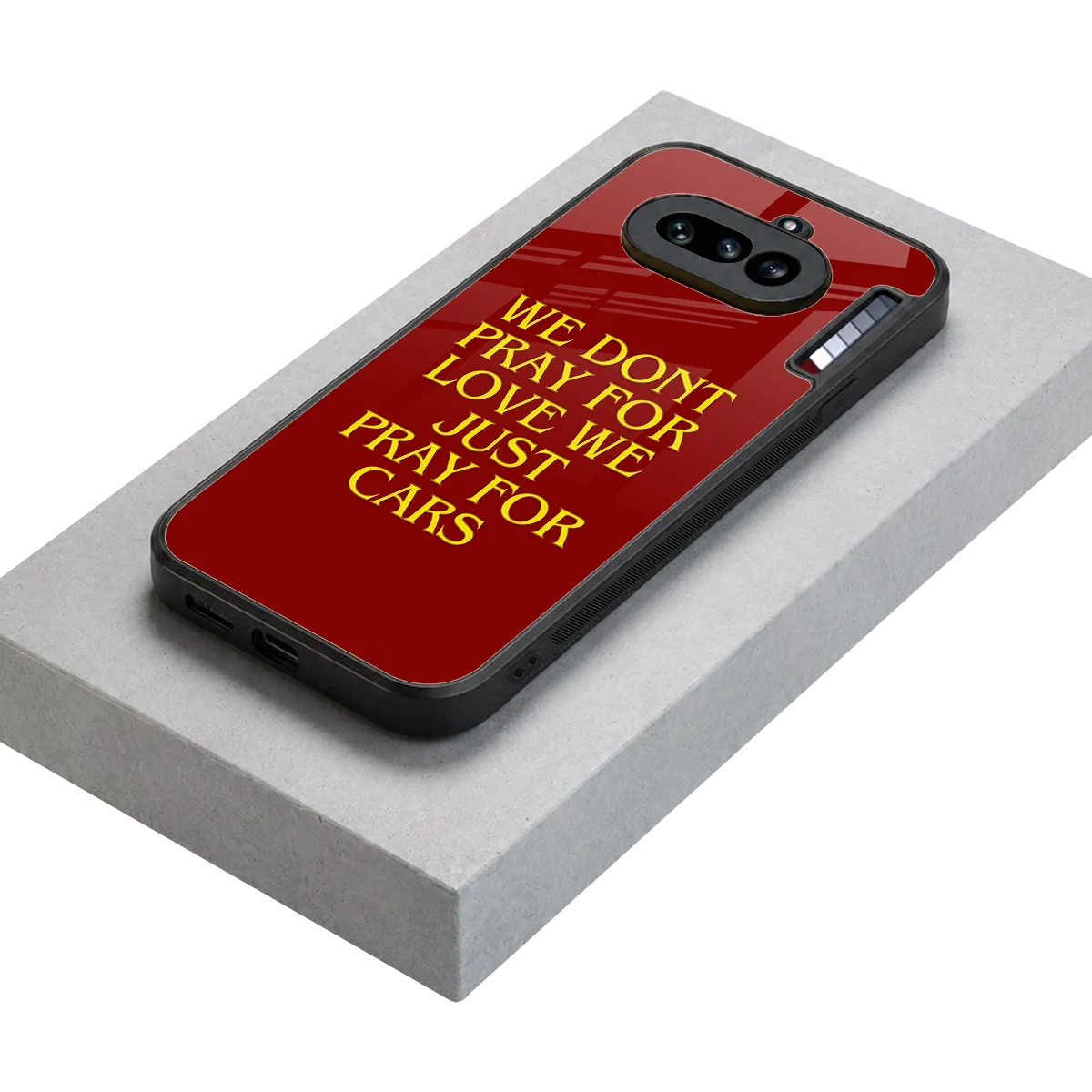 Pray For Cars stylish phone case for nothing phone 4a | glossy glass and slim fit
