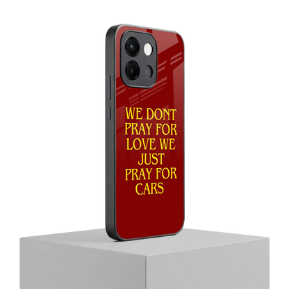 Pray For Cars oneplus 13s mobile cover | shockproof glass phone case