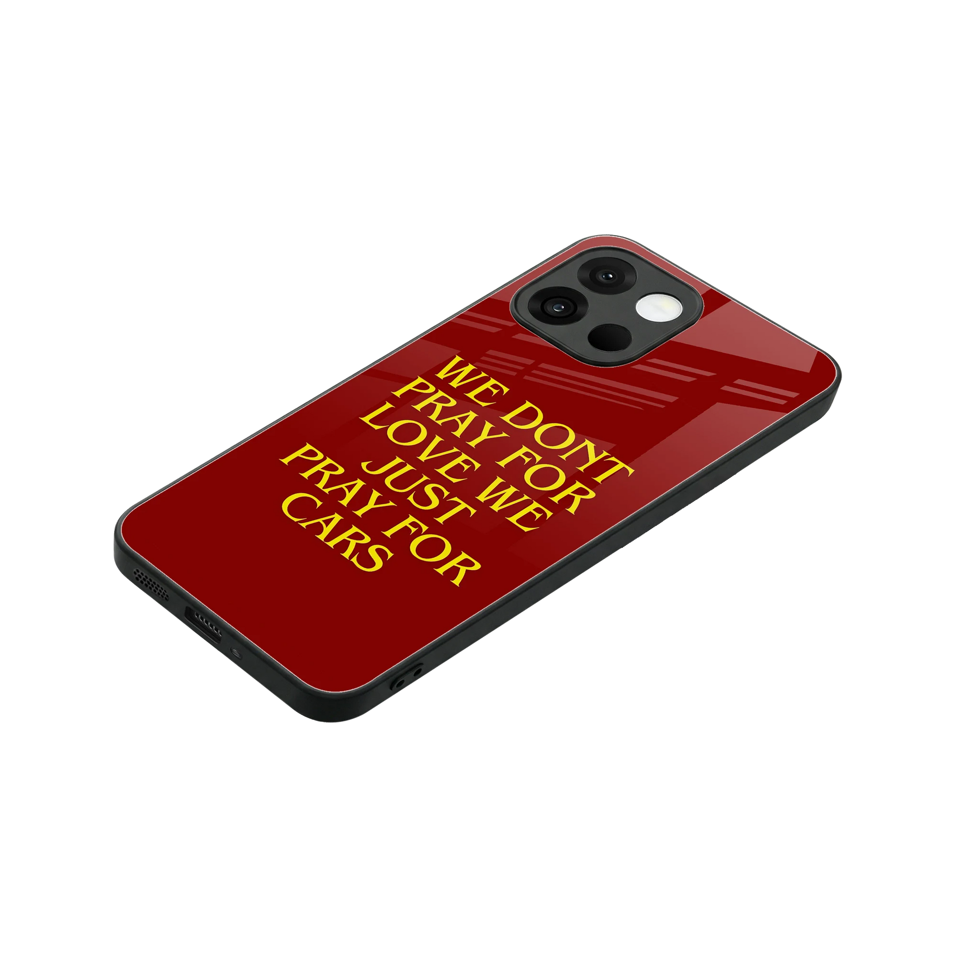 Pray For Cars stylish phone case for oneplus 13s | glossy glass and slim fit