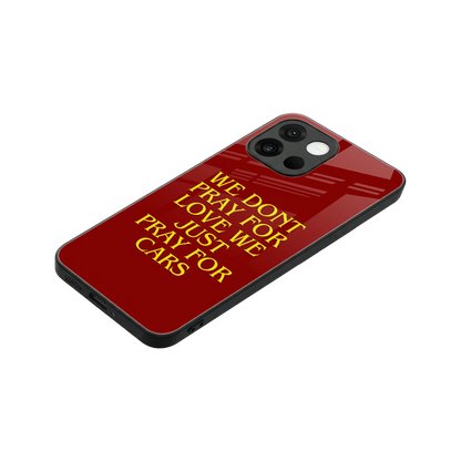 Pray For Cars stylish phone case for oneplus 13s | glossy glass and slim fit
