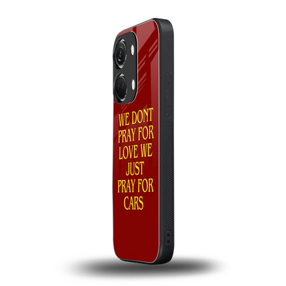 Pray For Cars oneplus nord 3 mobile cover | shockproof glass phone case