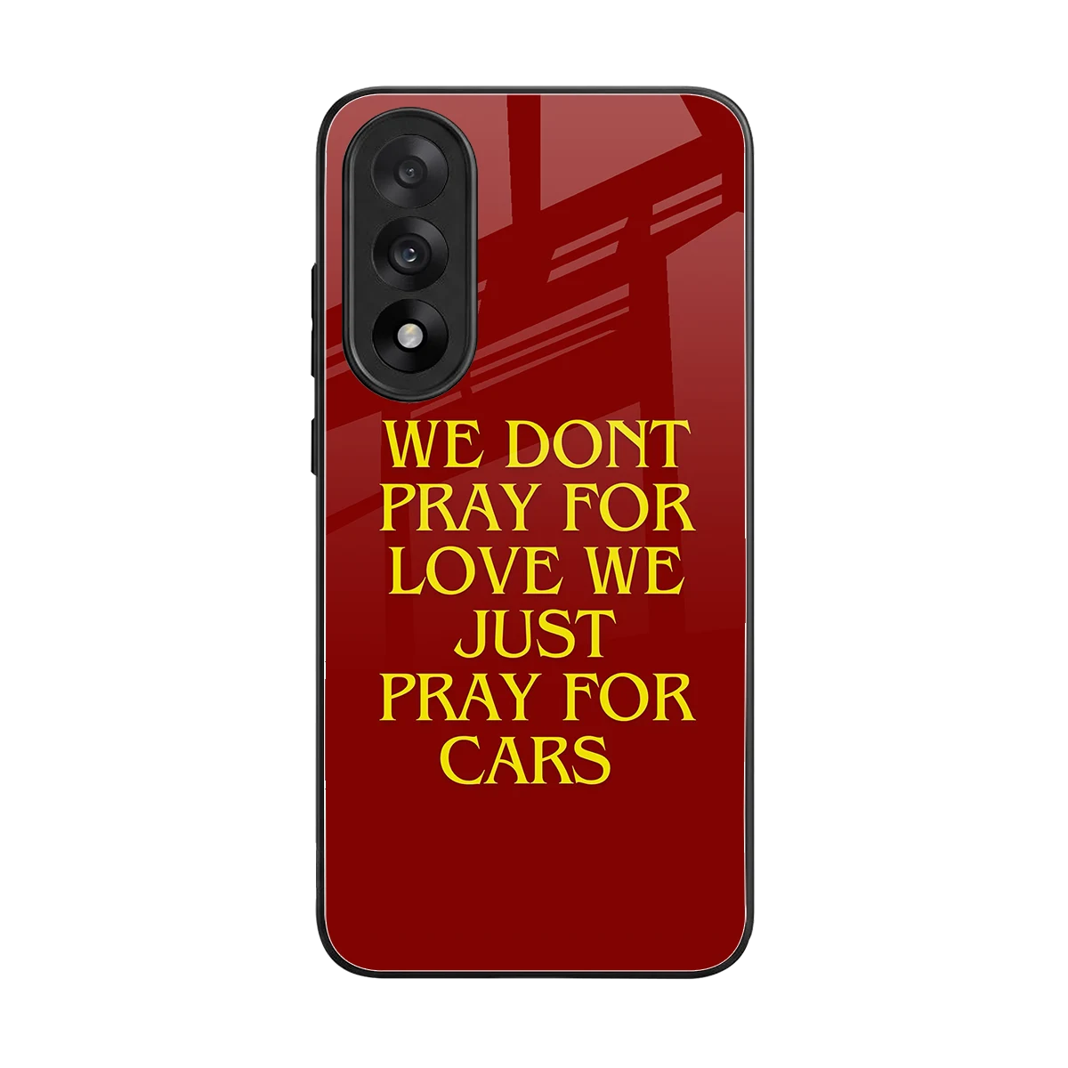 Pray For Cars back phone cover | glass case for oneplus nord 5