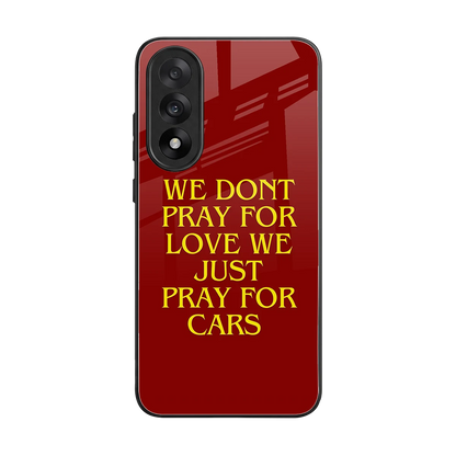Pray For Cars back phone cover | glass case for oneplus nord 5