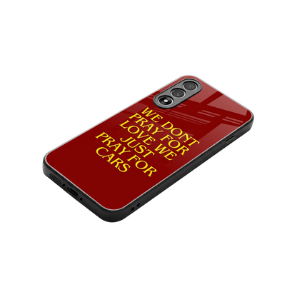 Pray For Cars stylish phone case for oneplus nord 5 | glossy glass and slim fit