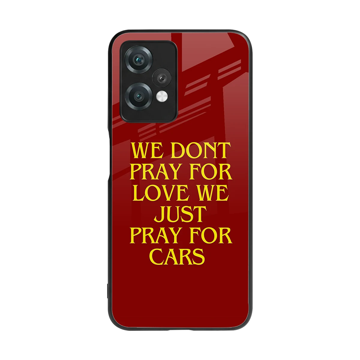 Pray For Cars back phone cover | glass case for oneplus nord ce 2 lite