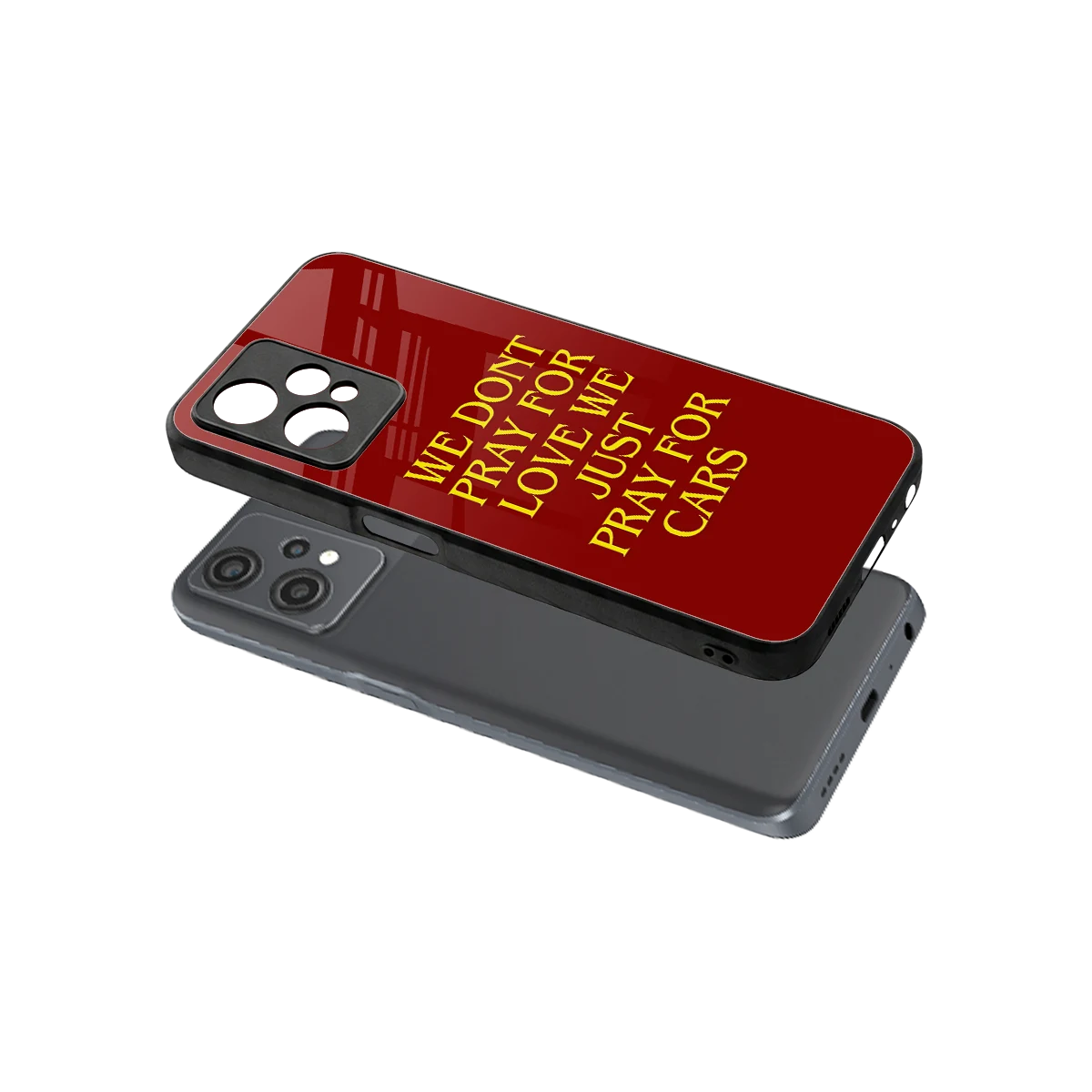 Pray For Cars sleek oneplus nord ce 2 lite cover with tempered glass back and TPU edges