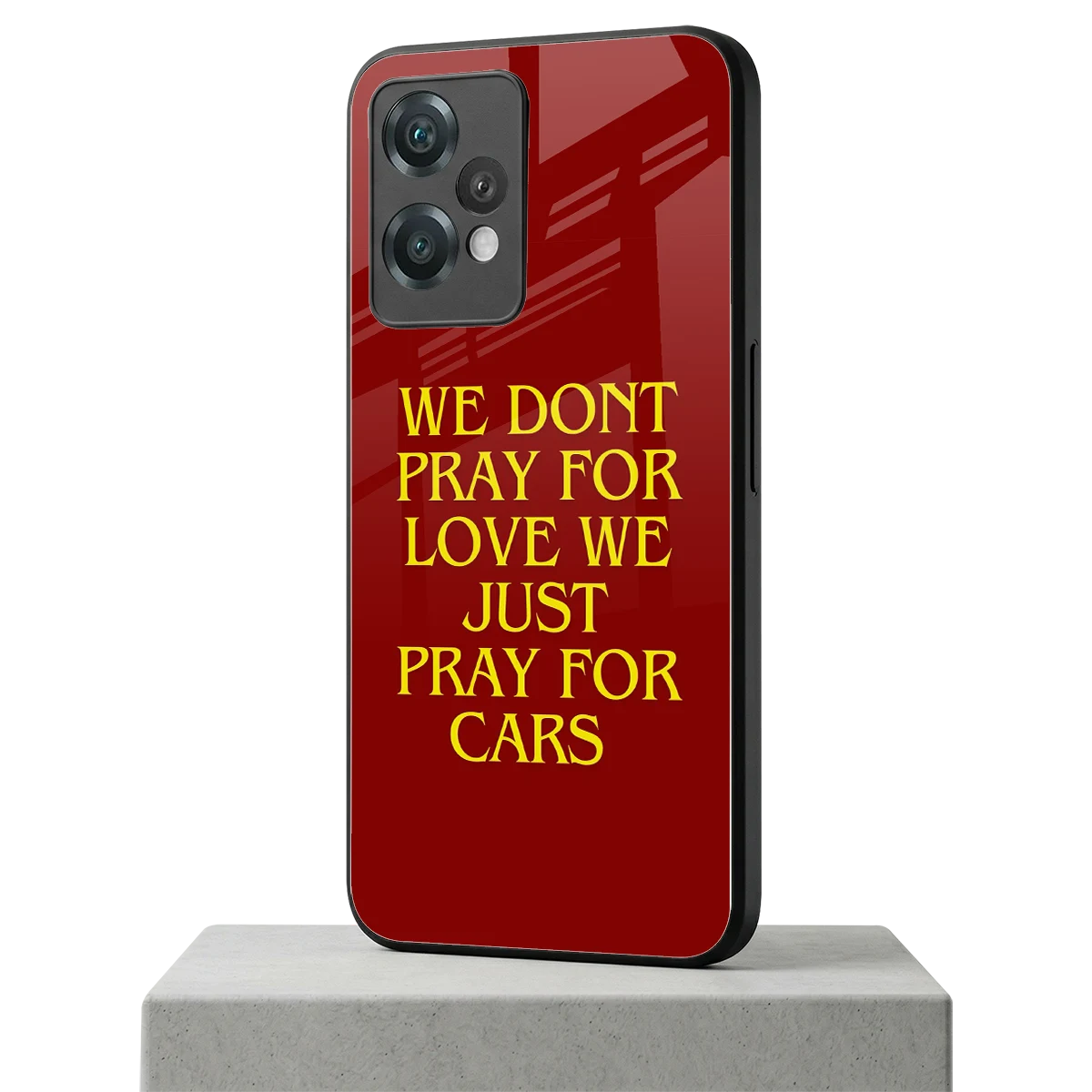 Pray For Cars oneplus nord ce 2 lite mobile cover | shockproof glass phone case