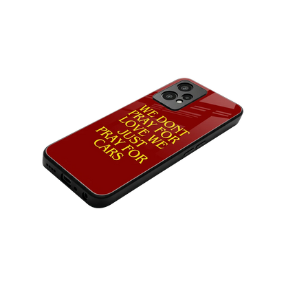 Pray For Cars stylish phone case for oneplus nord ce 2 lite | glossy glass and slim fit
