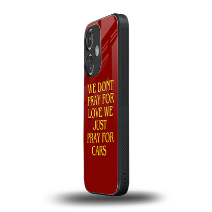 Pray For Cars oneplus nord ce 3 mobile cover | shockproof glass phone case