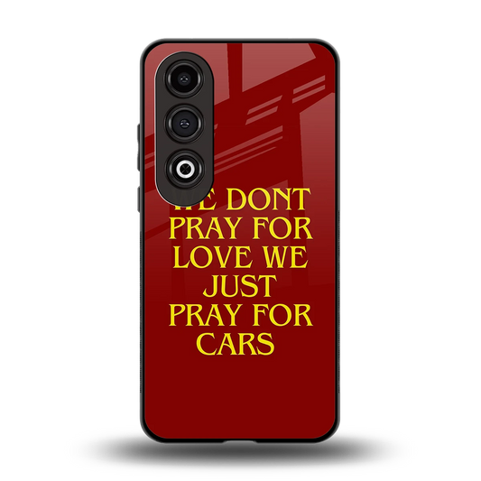 Pray For Cars back phone cover | glass case for oneplus nord ce 4